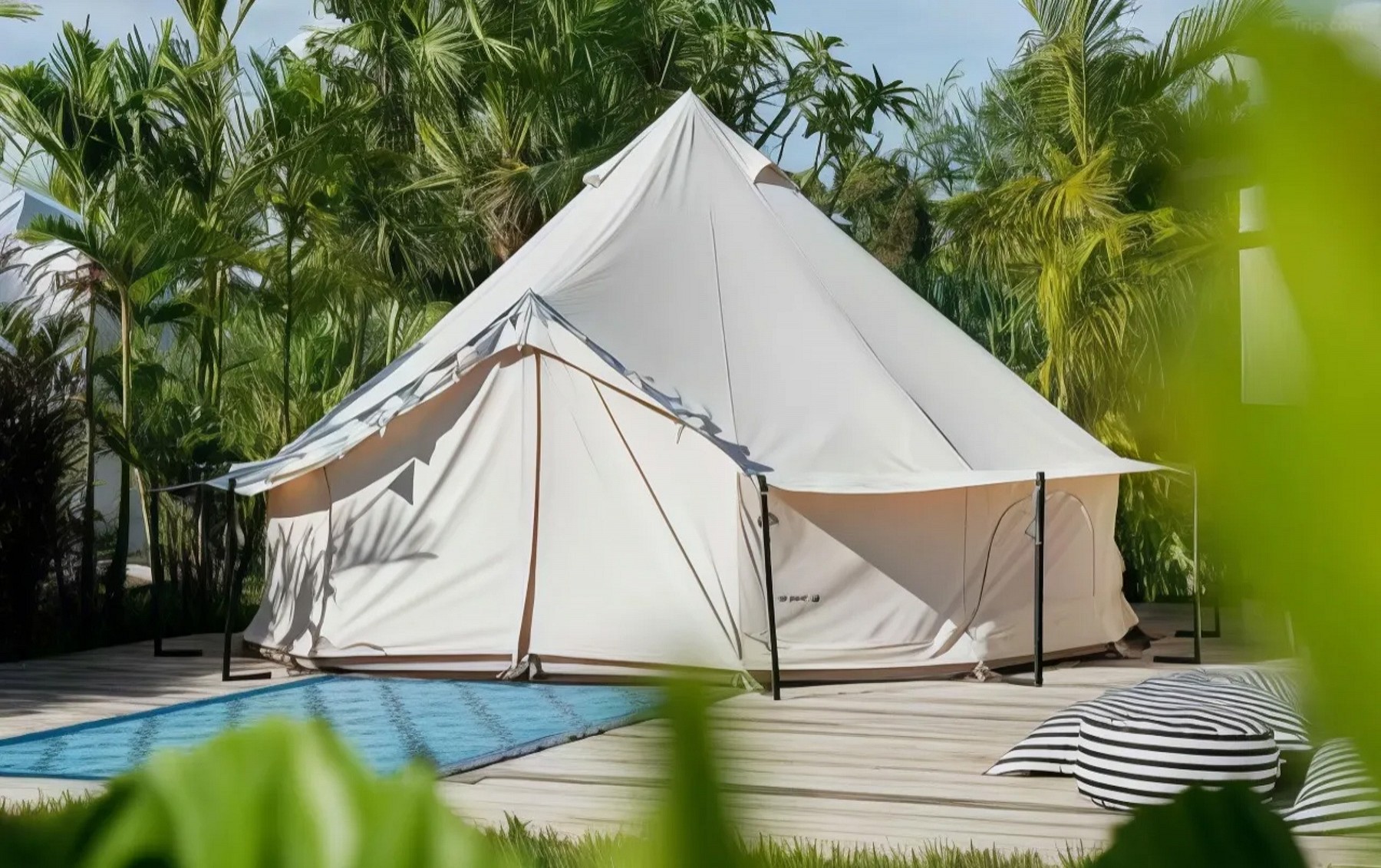 Bell Tent Pool View