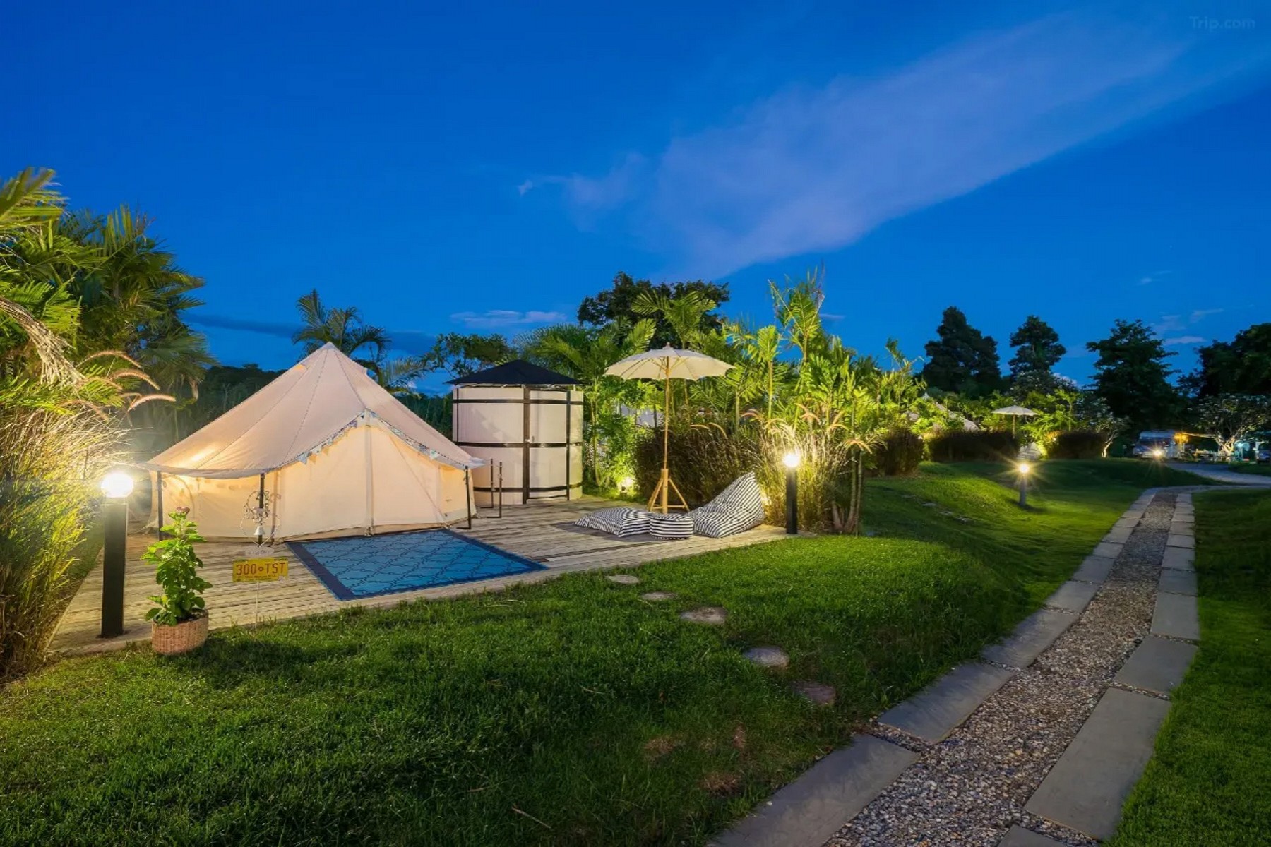 Bell Tent Pool View