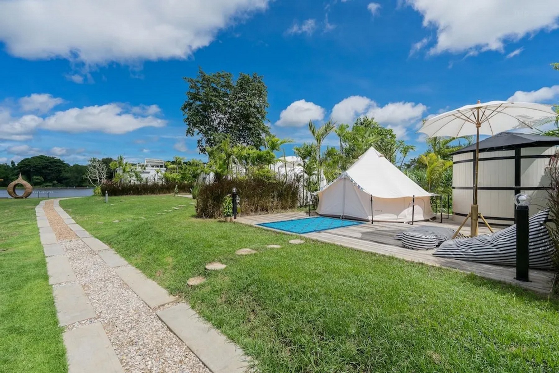 Bell Tent Pool View