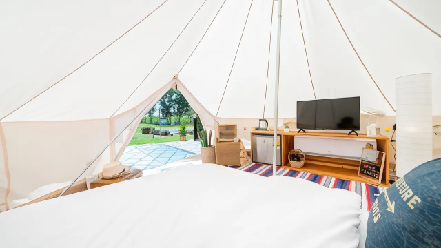 Family Bell Tent Garden View