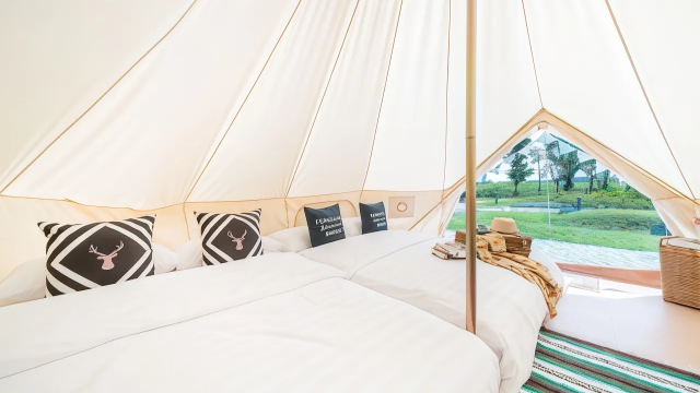 Family Bell Tent Garden View