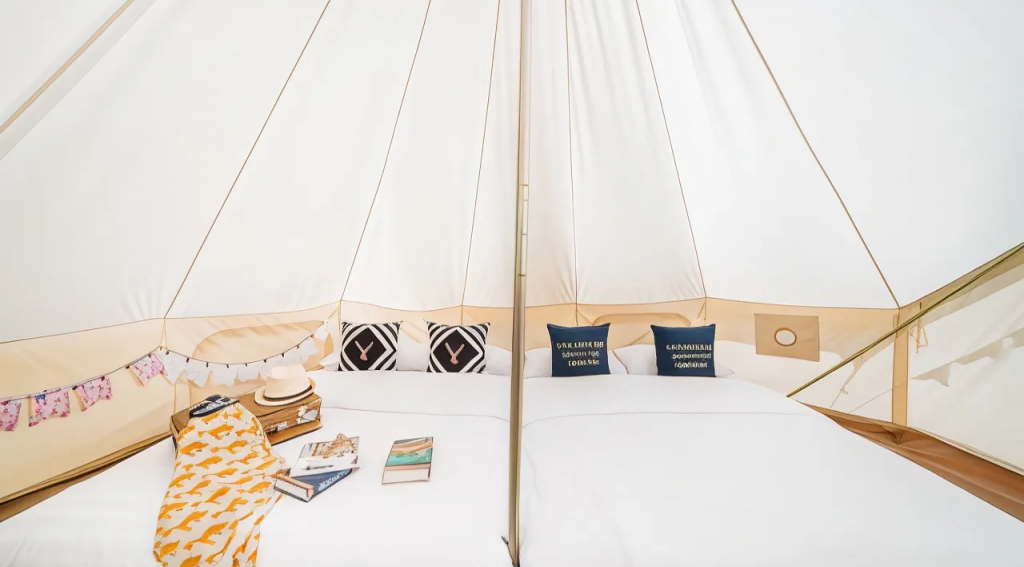 Family Bell Tent Garden View