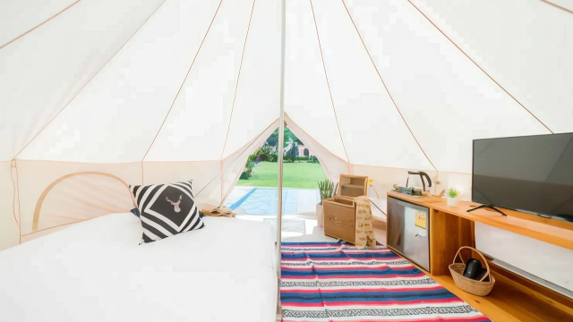 Family Bell Tent Garden View