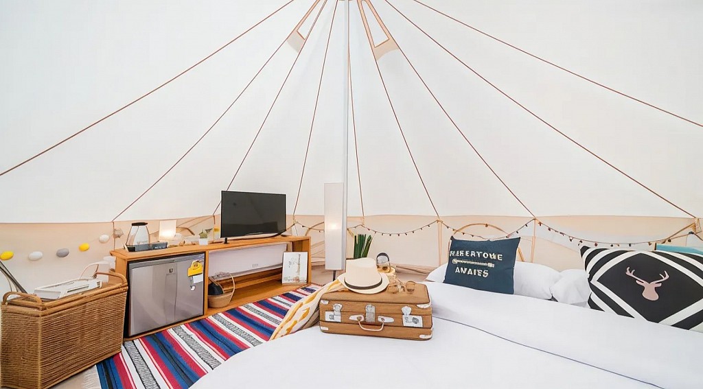 Bell Tent Pool View