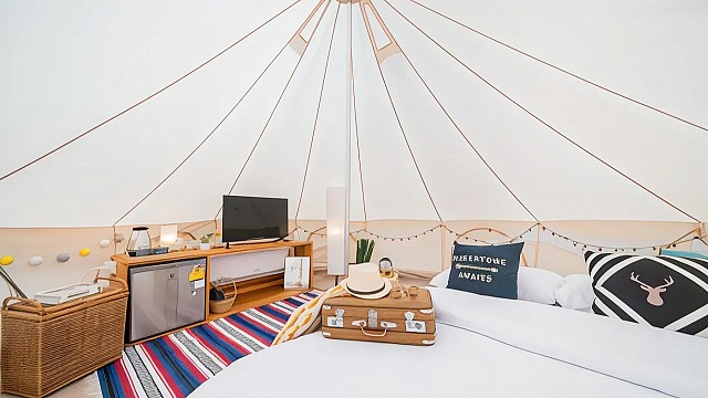 Bell Tent Pool View