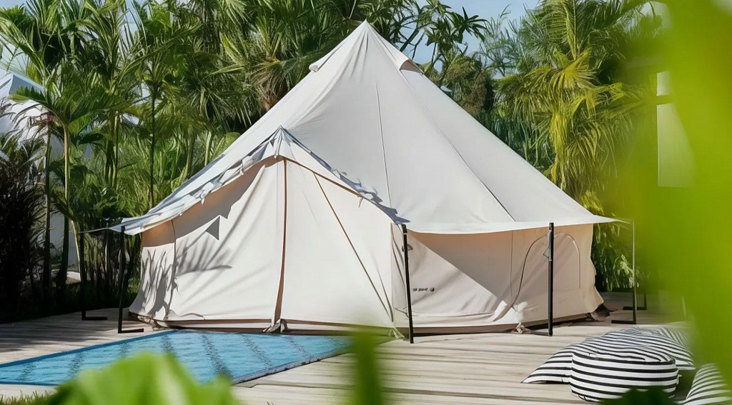 Bell Tent Pool View