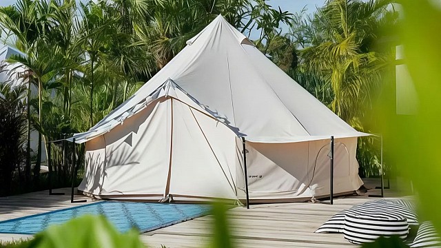 Bell Tent Pool View