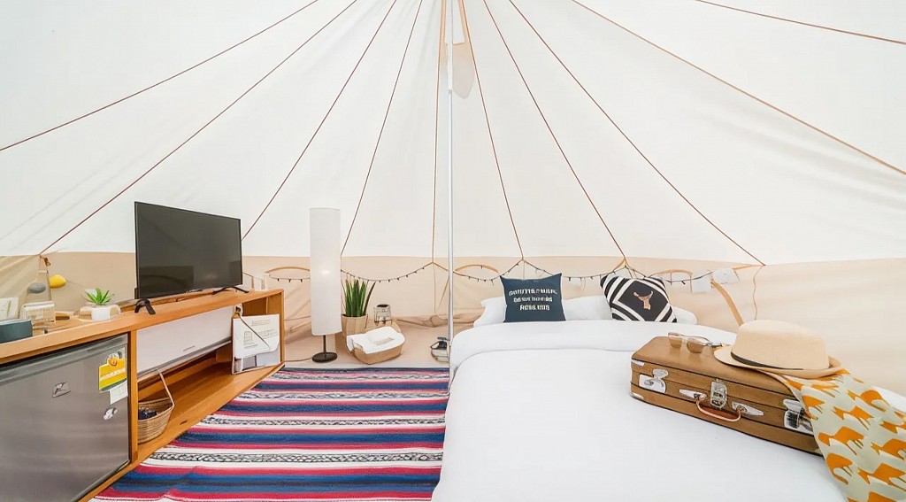 Bell Tent Pool View