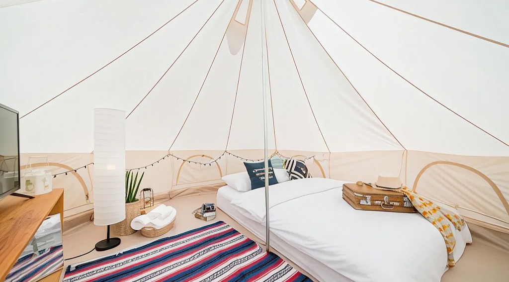 Bell Tent Pool View