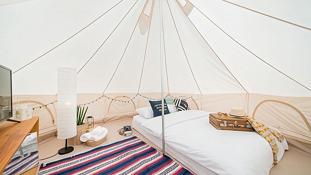 Bell Tent Pool View