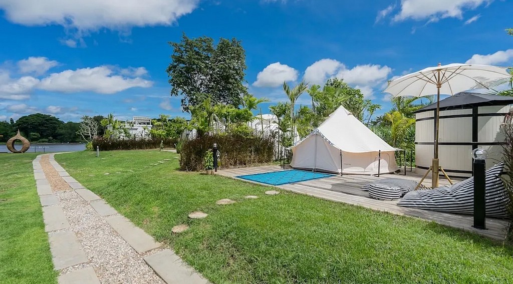 Bell Tent Pool View