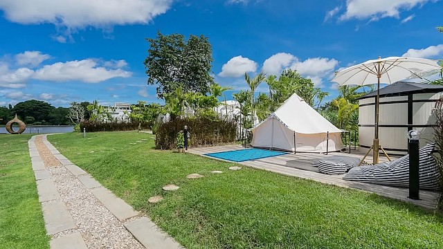Bell Tent Pool View