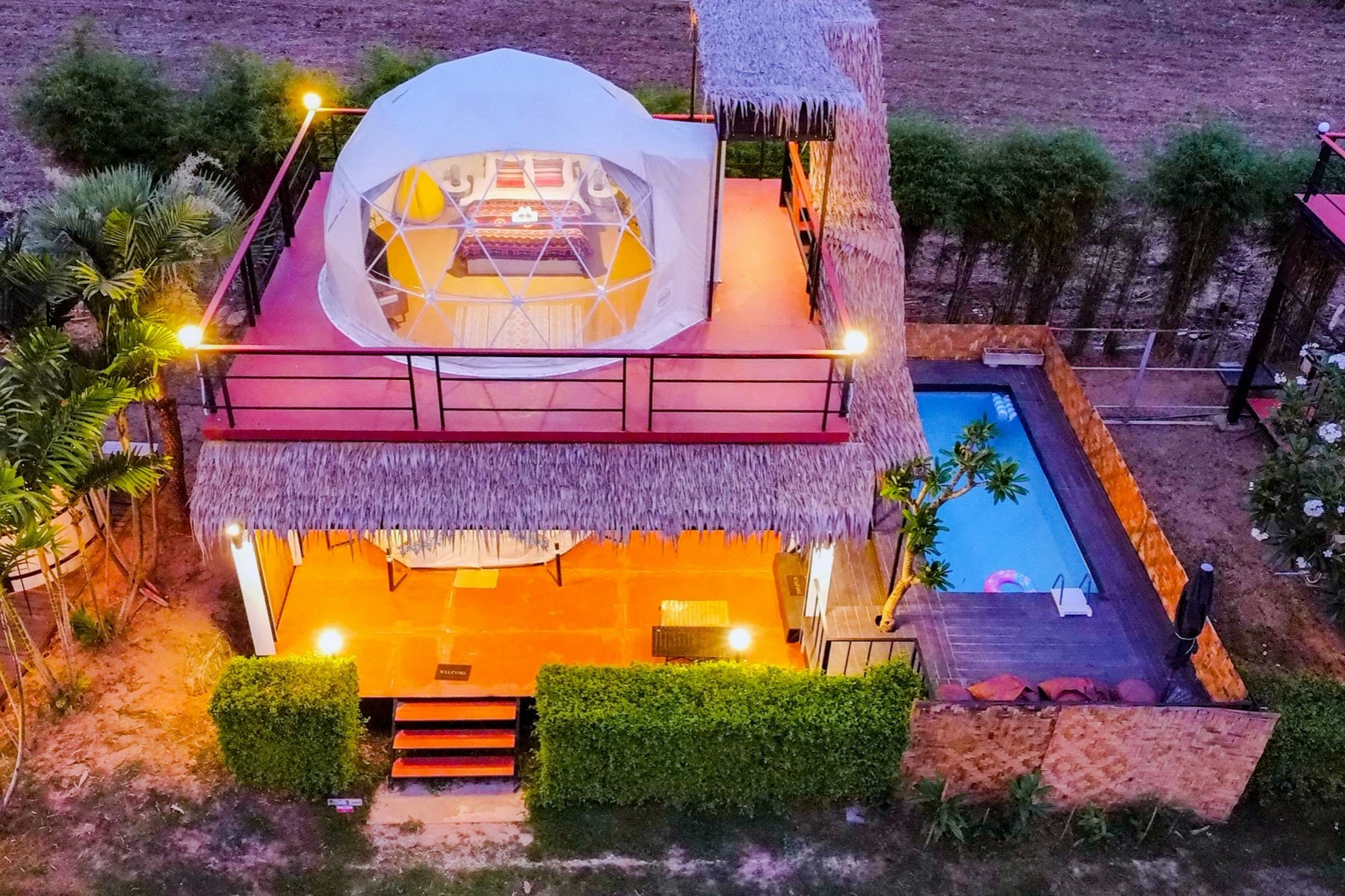 Two Storey Dome Pool Villa