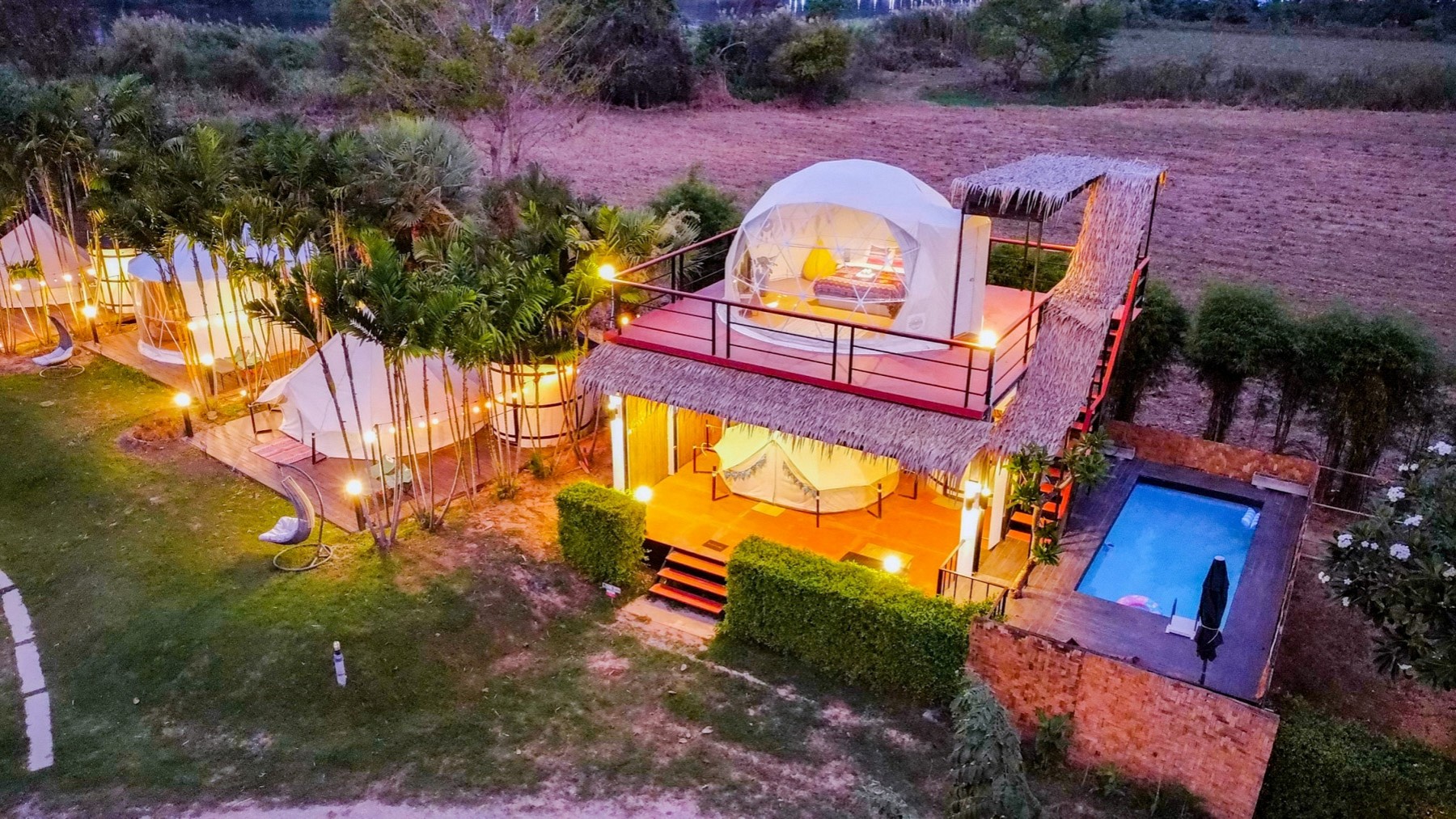 Two Storey Dome Pool Villa