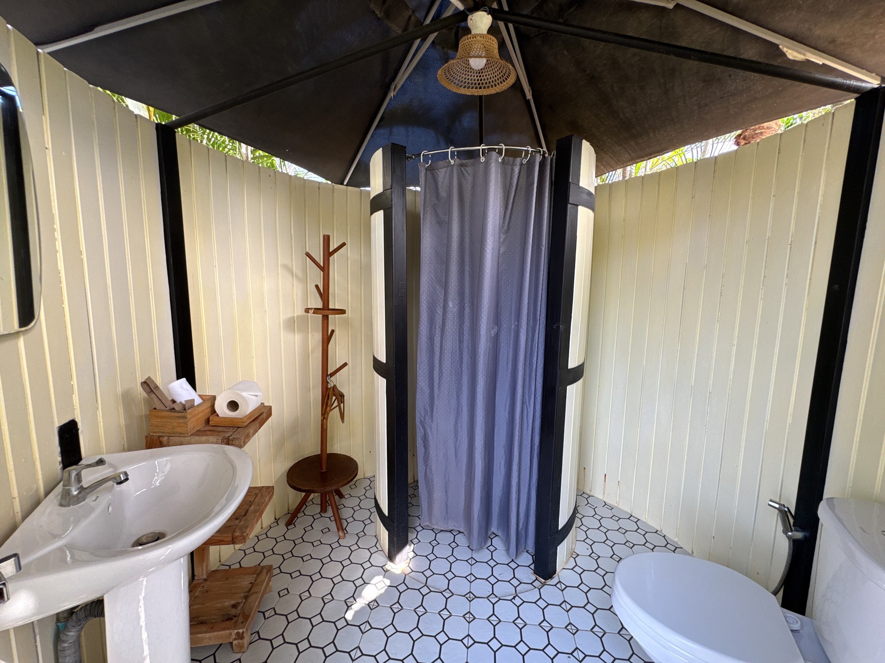 Family Yurt Tent Garden View