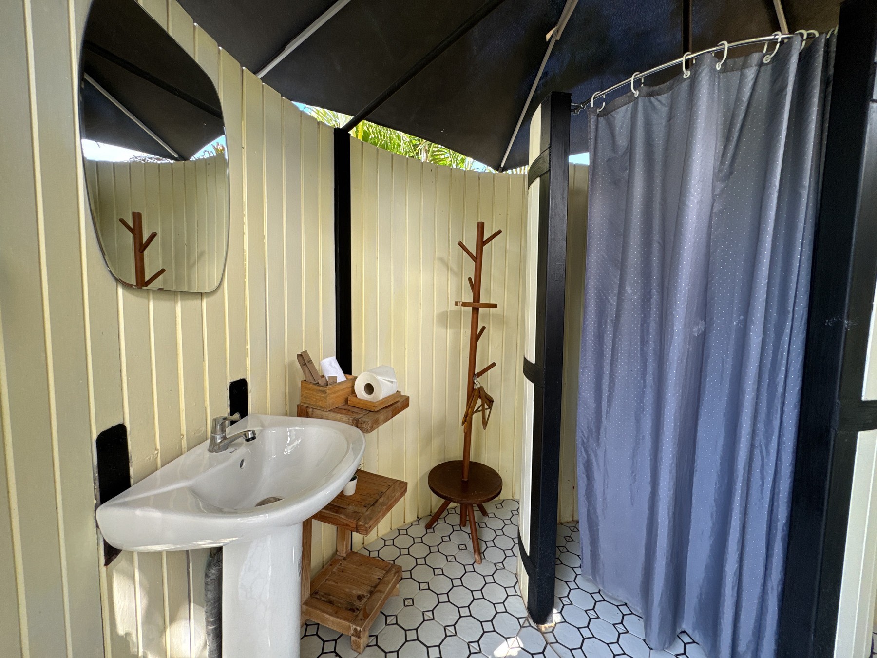 Family Yurt Tent Garden View